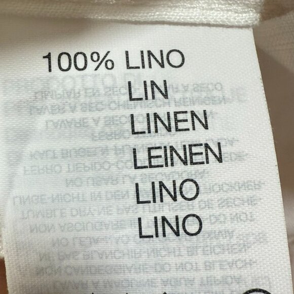 Naracamicie Mens Slim Fit Italian Linen Button Shirt White Office Sz L US Medium - Picture 6 of 10